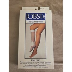 NEW Jobst Compression Liners Knee Highs WHITE Size SMALL‎